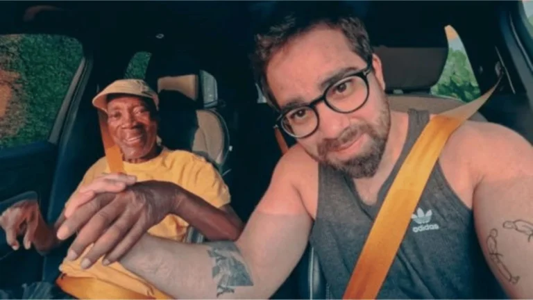 Milton Nascimento sorri em passeio de carro com o filho: “Dia feliz”