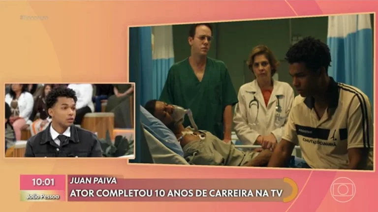 Juan Paiva celebra dez anos na televisão e conta como o teatro ajudou a superar a timidez