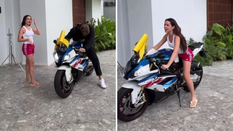Juliette é surpreendida pelo noivo com moto de R$ 140 mil; assista