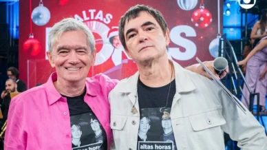 Samuel Rosa e Serginho Groisman revivem meme da banda Oasis