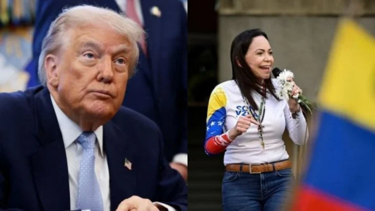 Trump e María Corina Machado se reúnem na Casa Branca