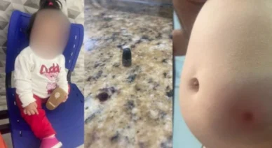 Bebê de 11 meses é atingida por bala perdida na virada do ano em SP