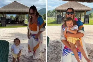 Mãe de Neymar é criticada por convidar ex do jogador para aniversário