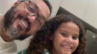 Belo posta foto rara com a neta e se derrete: 