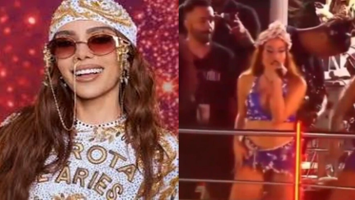 Vídeo: Anitta dá esporro em seguranças após atitude ousada em Bloco