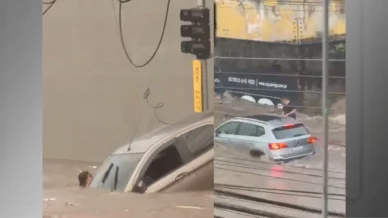 Vídeo: Bombeiros resgatam pessoas ilhadas após forte temporal em Guarulhos
