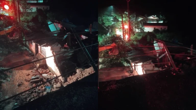 SP: Deslizamento atinge casa em Serra Negra e deixa duas pessoas soterradas