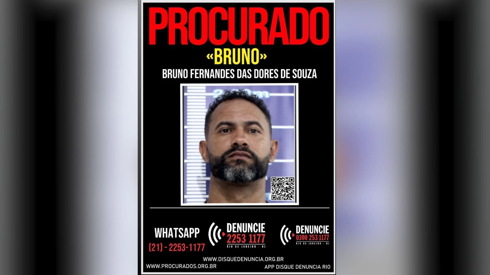 Polícia do RJ divulga cartaz de 