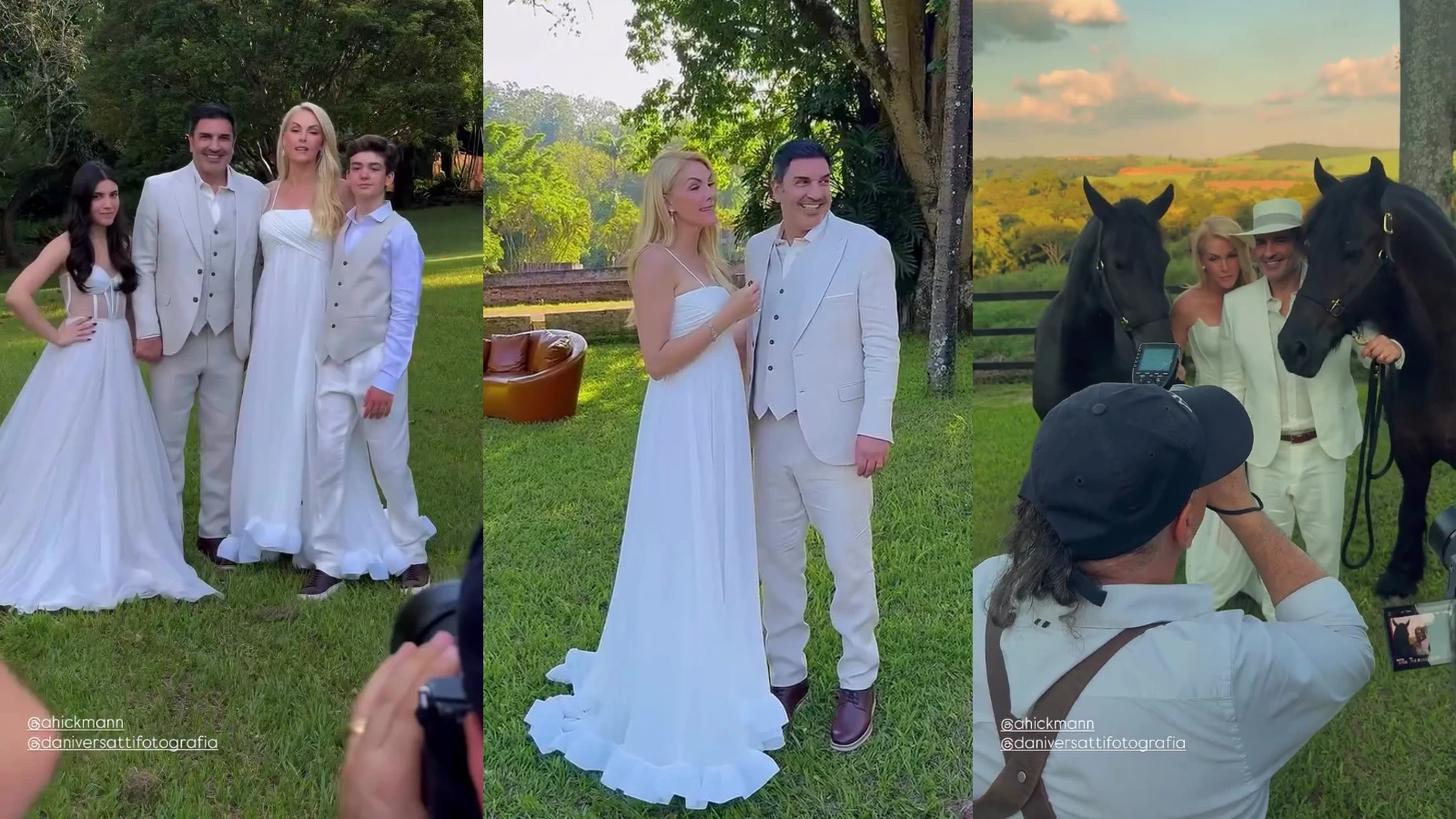 Ana Hickmann e Edu Guedes fazem ensaio pré wedding em fazenda; veja