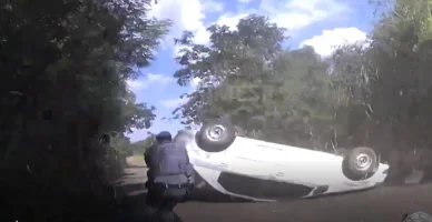 Homem que ameaçava incendiar carro com filha dentro é preso; veja vídeo