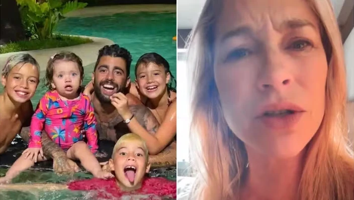 Luana Piovani se irrita com viagem no dia do aniversário do filho