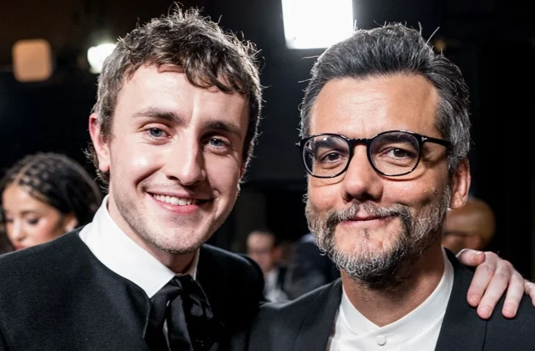 Academia mostra Wagner Moura e Paul Mescal juntos nos bastidores do Oscar