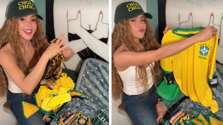 Vestindo boné de “Choka Choka”, Shakira posta vídeo com roupas brasileiras