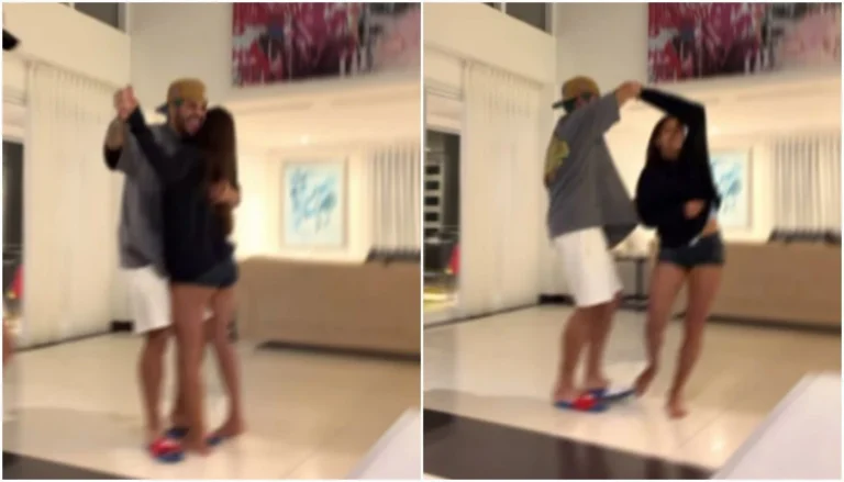 Zé Felipe dança agarradinho com morena em momento de intimidade; veja