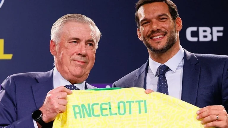 Ancelotti completa um ano na Seleção Brasileira com missão em busca do hexa