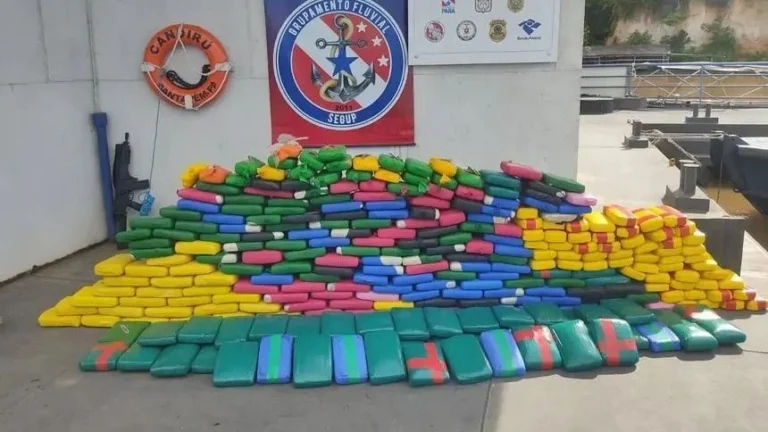 Mais de 350 kg de drogas são apreendidos em porão de barco no Pará