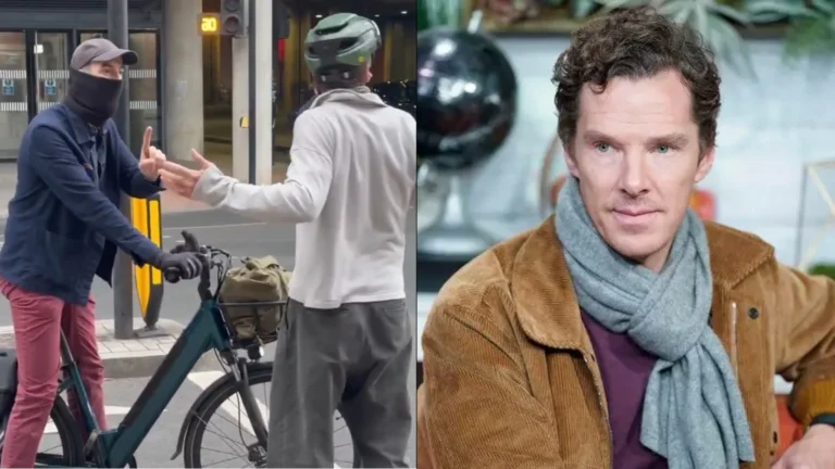 Benedict Cumberbatch se envolve em discussão acalorada com ciclista; veja