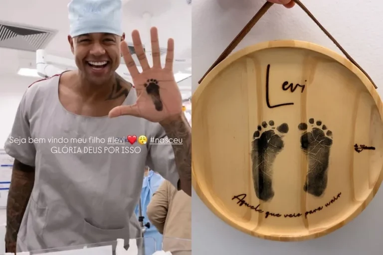 Nasce Levi, filho de Leo Santana e Lore Improta