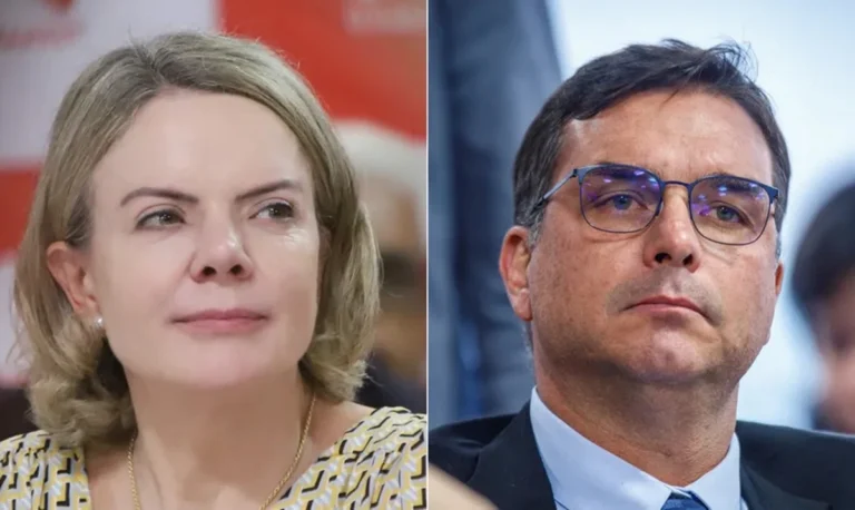 Gleisi exige medida drástica para Flávio Bolsonaro após escândalo do Banco Master; entenda