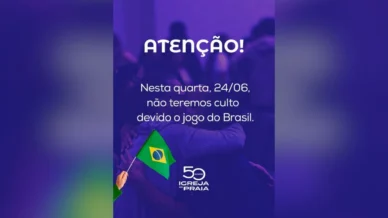 Pastor cancela culto para fiéis assistirem Brasil x Escócia na Copa