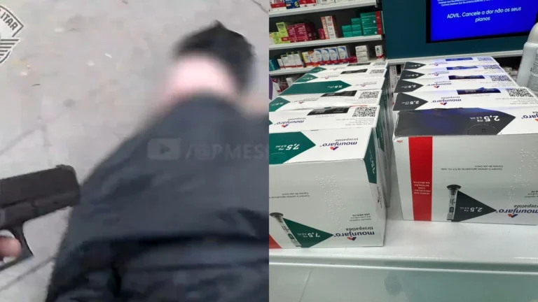 Vídeo: homem é preso logo depois de assaltar farmácia nos Jardins