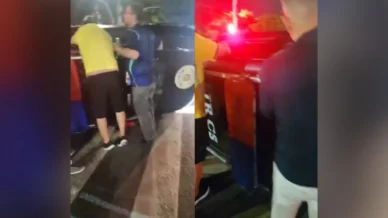 Vídeo: viatura da GCM capota após acidente com carro na zona Oeste de SP