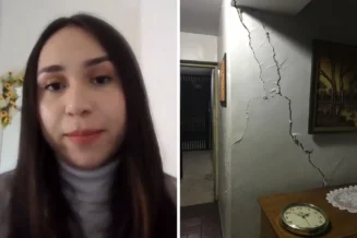 'Estava tremendo tudo': Mãe liga para filha em SP durante terremotos na Venezuela; casa da família fica rachada