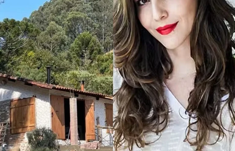 Atriz brasileira de 44 anos surpreende ao viver em cabana sustentável cercada pela natureza
