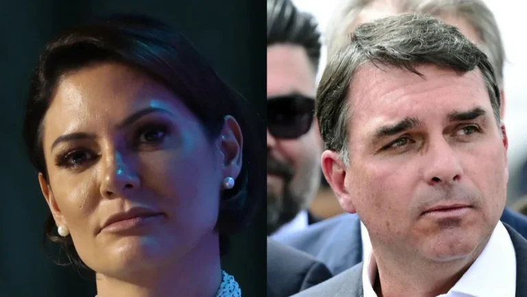 Flávio diz que Michelle Bolsonaro entrará na campanha no “tempo dela”