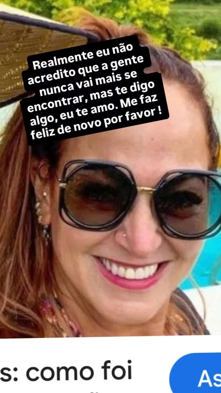 Ex-namorado da mãe de Neymar implora por reconciliação em homenagem: 'Me faz feliz de novo'