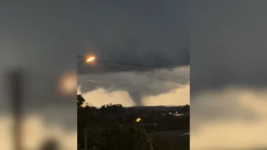 Novo vídeo mostra dimensão de tornado no RS