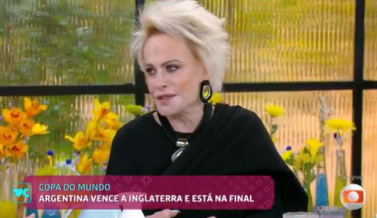 Ana Maria Braga admite torcida para a Argentina na Copa: 'pelo Messi'