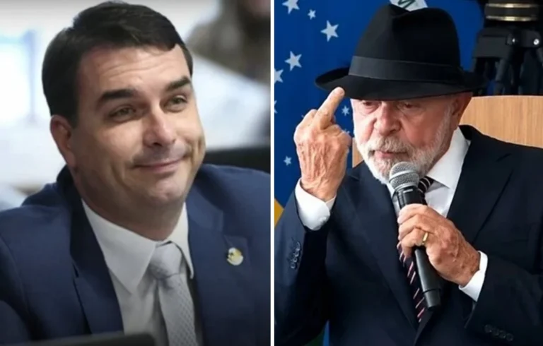Após gesto de Lula, Flávio Bolsonaro reage com memes e agita as redes