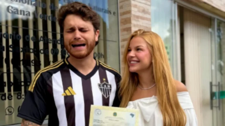 Gustavo Tubarão reage às críticas após se casar com camisa de time e fazer brincadeira em foto