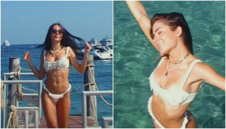 Jade Picon posa de biquíni em paraíso na Itália