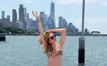 Luciana Gimenez curte praia em Manhattan: 