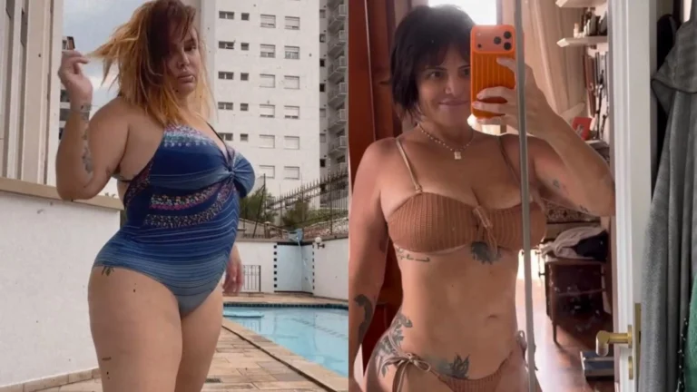 Valentina Francavilla impressiona ao mostrar antes e depois de perder 45 kg