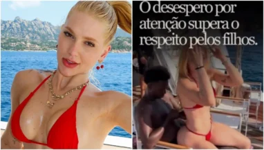 Virginia dá resposta discreta a críticas após posar no colo de Vini Jr.