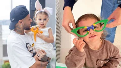 Neymar celebra dos EUA aniversário de Helena: 'Sempre vou fazer o possível pra te fazer feliz'