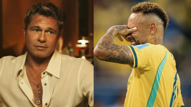 Brad Pitt detona atuação de Neymar em campo e ironiza craque: 'Precisa de ajuda'