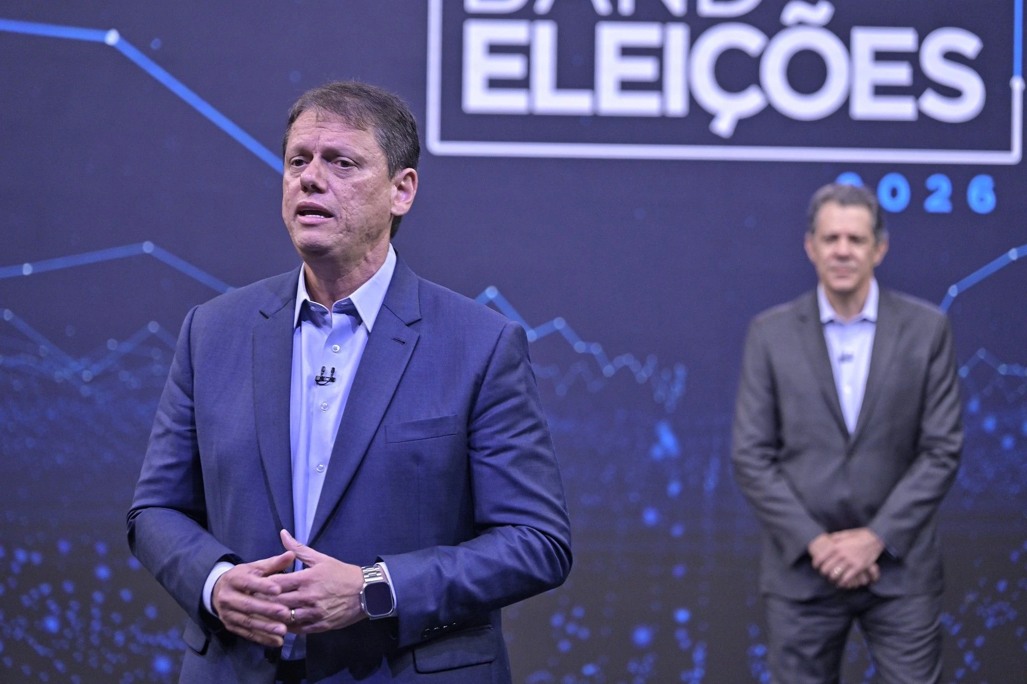 Análise: Tarcísio e Haddad fazem debate plebiscitário com cara de 2° turno