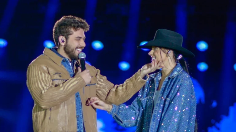 Ana Castela e Gustavo Mioto são flagrados em show em Barretos; veja foto