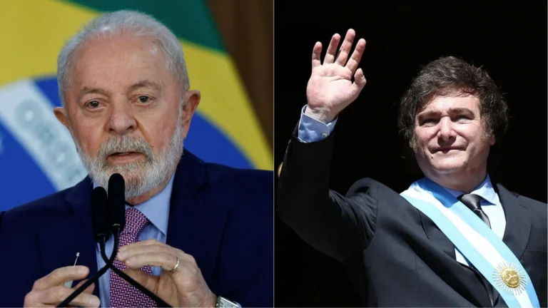 Milei diz esperar mudança de rumo nas eleições do Brasil e ataca Lula