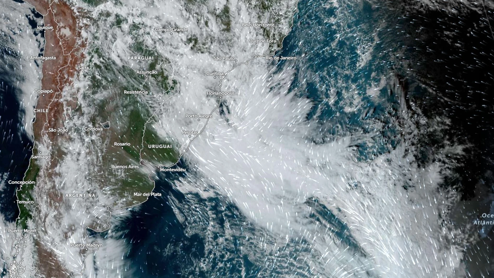 O que é o ciclone bomba e como pode atingir o Brasil; veja previsão