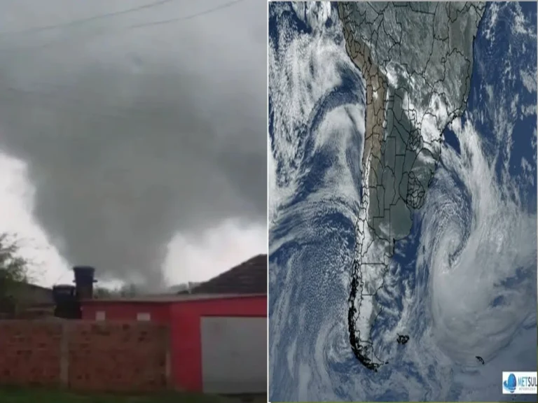 Ciclone-bomba deixa morto, feridos e estragos em mais de 100 cidades no Sul