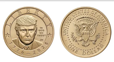 Moeda com imagem de Trump começa a ser vendida nos EUA