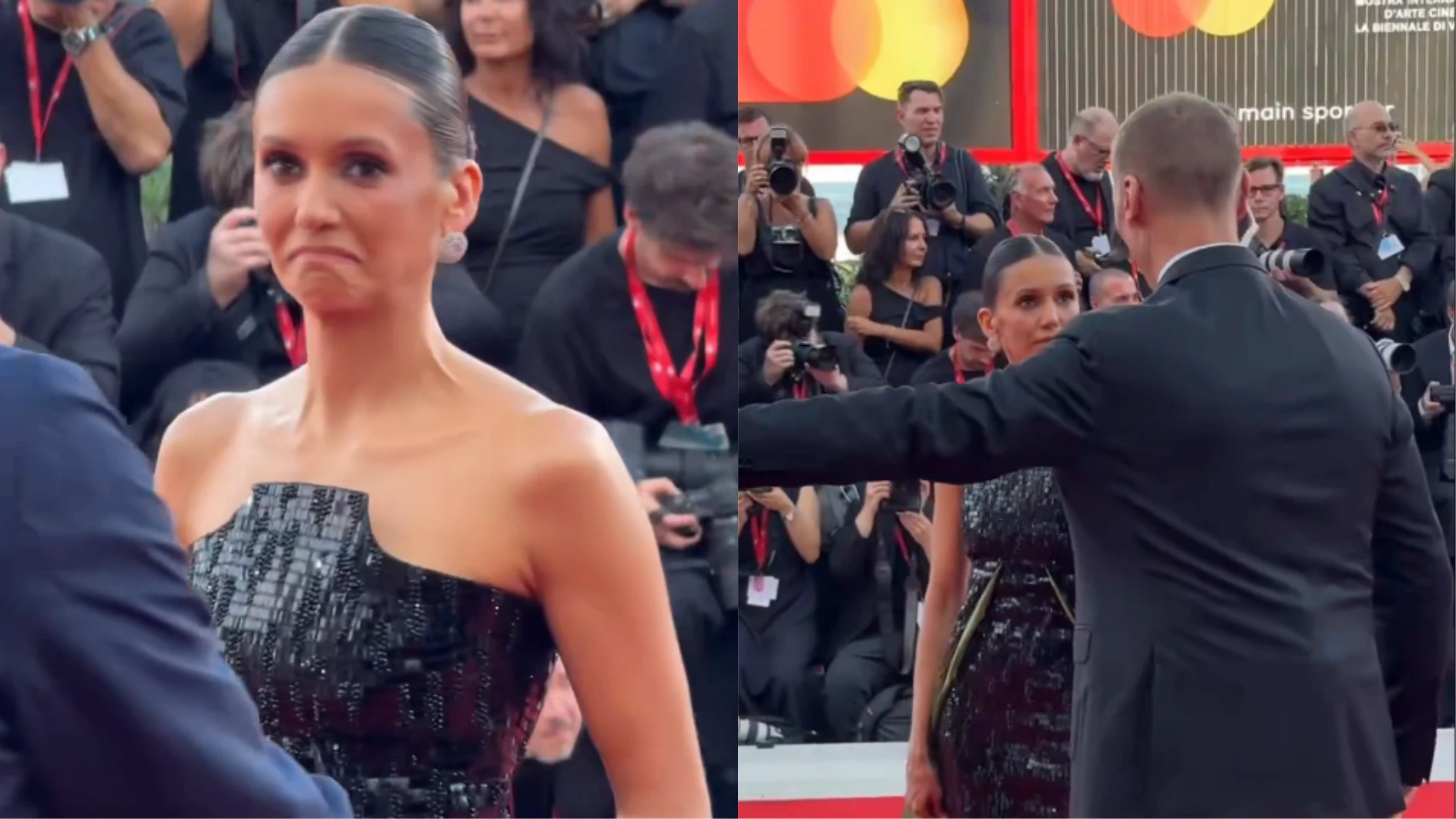 Nina Dobrev passa por momento constrangedor no Festival de Veneza