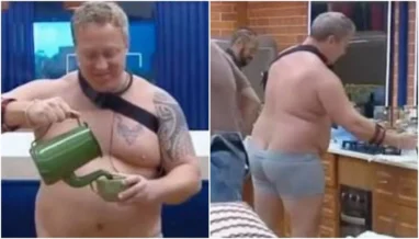 “A Fazenda 18”: Sérgio Hondjakoff é repreendido por andar de cueca