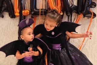 Bruna Biancardi publica foto de filhas vestidas para o Halloween