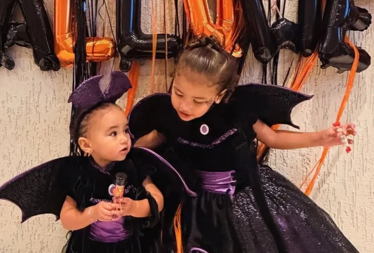 Bruna Biancardi publica foto de filhas vestidas para o Halloween